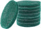 8Pcs Scrub Pads Round Scrubber Scouring Pads Abrasive Scuffing Tool for Home Kitchen House Cleaning, Green...