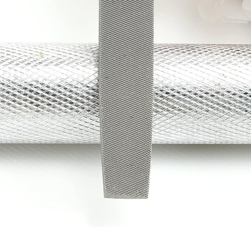 6 Inch Flat Medium Cut File, Double Cut Teeth, Made of High Carbon Steel, Flat Hand File Without Handle, Suitable for Shaping Metal, Wood, and Oth...