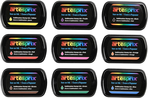 Artesprix Iron-on-Ink Stamp Pad for Sublimation Painting & Drawing, Purple...