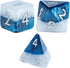 Gate Keeper Games and Dice: Halfsies Dice: Police Box - 7pc Set, Time Lord Blue & Doctor White, Pearlescent Swirl, 7 Resin Dice for Role Playing G...