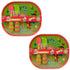 The First Years CoComelon Toddler Dinnerware Set - Plastic Dinnerware Set and Toddler Utensils - 2 Reversible Baby Plates and 4 Textured Baby Spoo...
