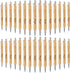 Fumete Wedding Bamboo Retractable Ballpoint Pen, 30 Pieces, Black Ink, Wooden Guest Book Pens for Bridal Shower Games Proposal Bachelor Party Favo...
