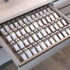 Spice Drawer Organizer, 4 Tier Clear Acrylic Expandable From 13" to 26" Seasoning Jars Drawer Insert, Kitchen Drawer Spice Rack Tray for Cabinet/C...