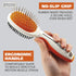 Wahl Premium Pet Double Sided Medium Pin Bristle Brush, Ergonomic Brush with Ergonomic Rubber Grips for Comfortable Brushing and Finishing Coats o...