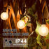 SUNSGNE 25 Pack G40 Led Replacement Light Bulbs, E12 Screw Base Shatterproof LED Globe Frosted Bulbs Light for Indoor Outdoor String Lights, 0.6wa...