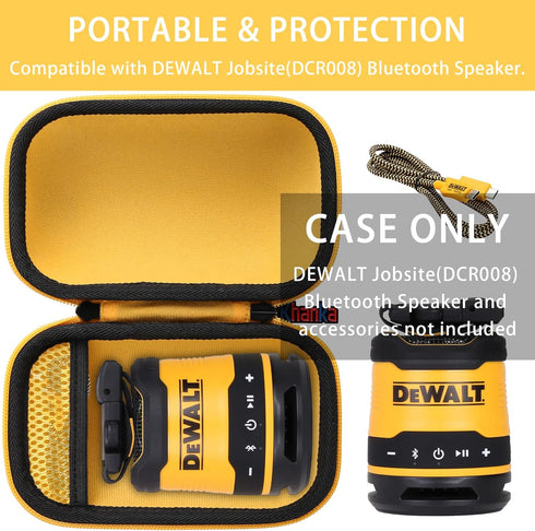 khanka Hard Case Replacement for DEWALT Jobsite (DCR008) USB-C Rechargeable Bluetooth Speaker(Case Only)...