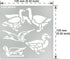 Aleks Melnyk No.477 Metal Stencil, Geese, Ducks, Poultry Farm, Birds, Animals, Canada Goose, Small Stencil, 1 PC, Template for Wood Burning, Engra...