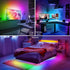 LED Lights for TV 40-60 Inch, 10FT (1 Roll of 10ft) ICRGB TV LED Backlight Kit with Bluetooth APP & 24 Keys Remote, Music Sync TV LED Lights, TV L...