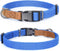 Mile High Life Dog Collars | Soft Cotton Dog Collars w Heavy Metal Buckle | Classic Puppy Collar w Premium Genuine Leather Tips | Pet Collars for ...