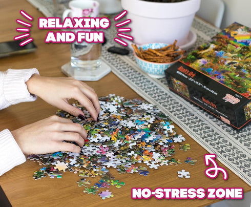 Toynk Noah's Ark Animal Puzzle for Adults and Kids | Difficult 1000 Piece Jigsaw Puzzle Toy | Fun Quarantine Gifts | Interactive Brain Teaser for ...
