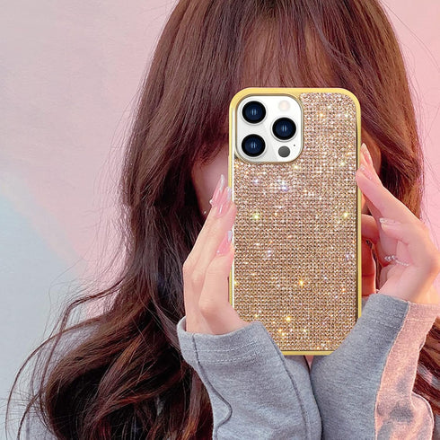 LUVI Fusicase for iPhone 11 Pro Diamond Case Cute Bling Glitter Rhinestone Crystal Shiny Sparkle Protective Cover with Electroplate Plating Bumper...