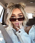 Rectangle Sunglasses for Women Black 90s Retro Sunglasses Fashion Y2K Square Sunglasses...