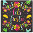 Sparkle and Bash 100 Pack Let's Fiesta Party Napkins for Kids Birthday, Cinco de Mayo Decorations (Black, 6.5 In) - Mexican Decorations for Party...