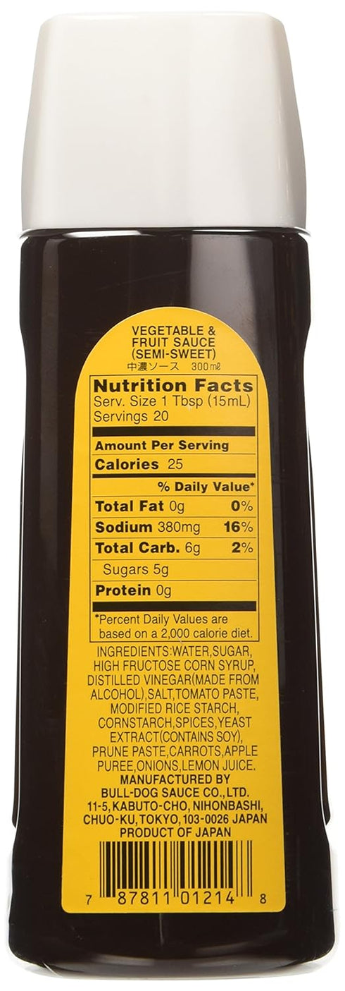 Bull-Dog - Vegetable & Fruit Sauce (Chuno) Sauce 10.1 Fl. Oz....