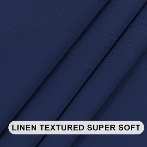 DWCN Valance Curtains for Living Room, Navy Window Valance Solid Short Topper, Short Curtains Valance for Small Window, Farmhouse Valance -1 Panel...