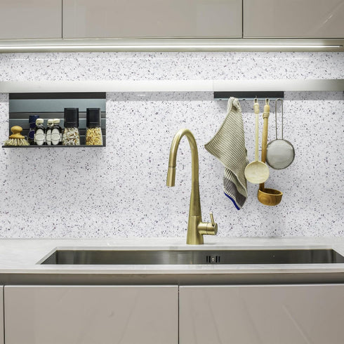 Decoroom Marble Contact Paper for countertops, Self Adhesive Waterproof White Granite Marble Wallpaper, Peel and Stick Countertops for Cabinets Ki...