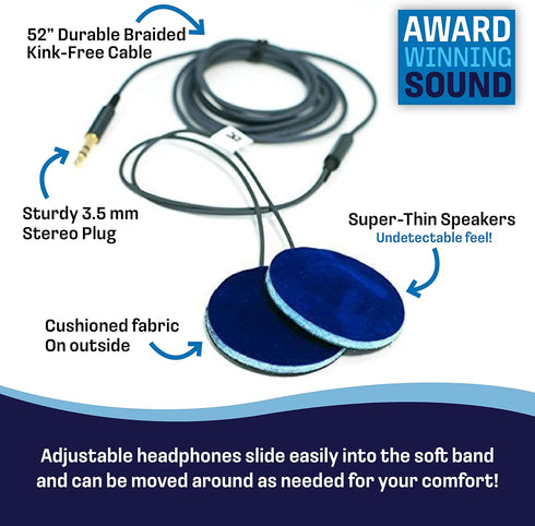 CozyPhones Over The Ear Headband Headphones - Kids Headphones Volume Limited with Thin Speakers & Super Soft Fleece Headband - Purple Frog......