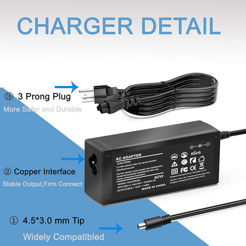 90W Ac Adapter Charger for Dell OptiPlex Micro 9020 7050 7040 7080 7060 7070 5050 5070 5090 5080 5060 3080 3050 3040 3020 3070 3090 3046 MFF Busin...