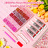 Audab B7000 Glue with 18000Pcs Rhinestones for Crafting, Flat Back Rhinestone Kit Non Hotfix Resin Gems with Clear Jewelry Glue for Clothes Shoes ...