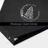 3 Ring Binder 1 Inch Round Rings Durable Binder with Linen Cover Holds 8.5 x 19 inch Paper for School Office and Home, Moon Tree Black...