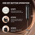 Simple Deluxe Milk Frother Handheld with Stainless Steel Stand Battery Operated Whisk Drink Mixer for Coffee, Frappe, Latte, Matcha, Black Handhel...