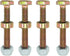 4Pack 500026MA 301172 Shear Bolts Kits for Murray 3943M 722130 1501216 1501216ma 500026 SnowThrowers...