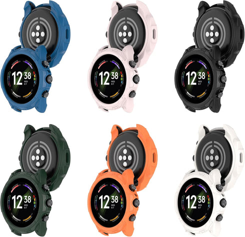 FitTurn Compatible with Fossil Men's Gen 6 44mm Case/Fossil Women's Gen 6 42mm Case -Full Edge Protection case Shockproof Case Guard Thin Bumper S...