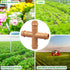 12-Pack Drip Irrigation Barbed Cross Connectors, 1/2 Inch Drip Line 4 Way Couplings for 1/2" Drip Irrigation Tubing, Barbed 4-Way Connectors for D...