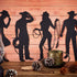Boao 16 Pieces Cowboy Silhouettes Cowboy Cutouts Western Theme Party Decorations Photo Booth for Wild West Theme Birthday Baby Shower Cowboy Party...