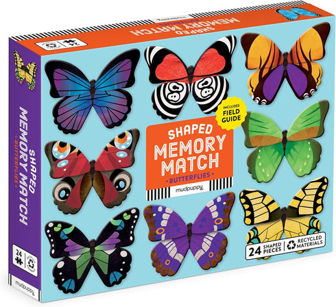 Mudpuppy Butterflies Shaped Memory Match, Multicolor...
