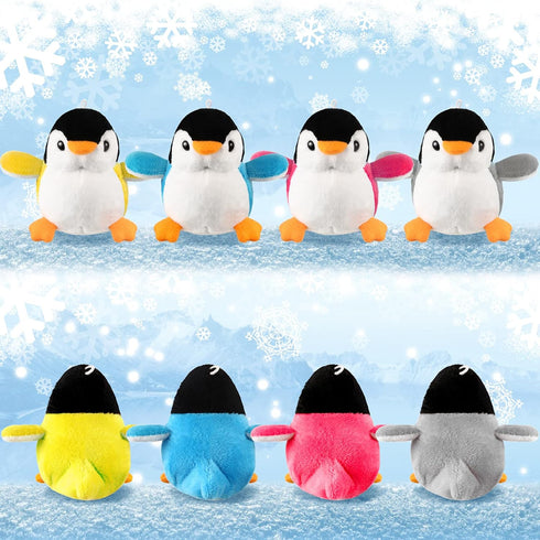12 Pieces Christmas Mini Plush Penguin Stuffed Toys Animal, Cute Small Baby Penguin Stuffed Doll Keyholder Bag Pendant Christmas Birthday Party Fa...