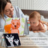 ZICOTO Soft Tummy Time Book with Large Stimulating Baby Safe Mirror - High Contrast Montessori Sensory Developmental Toy for Newborn/Infant 0-3 & ...