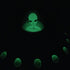 Off the Wall Toys Alien Glow-in-The-Dark UFO Space Ship and Bendable Action Figure Toy...