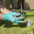Leather Gardening Gloves for Women, Flexible Breathable Garden Gloves, Thorn Proof Working Gloves for Weeding, Digging and Pruning, Green, X-Small...