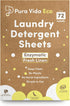 Laundry Detergent Sheets - 36 Sheets (up to 72 Loads) - Fresh Linen Scent - Ideal for Sensitive Skin, Baby Clothes, Travel, & Dorm Living, Eco-Fri...