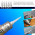 E6000 Plus Adhesive Bundle: 1.9 fl oz Tube with 10 Snip Tip Applicators, Set of 5 Plastic Spreader Tools and Set of 5 Nail Dotting Tools - Double-...