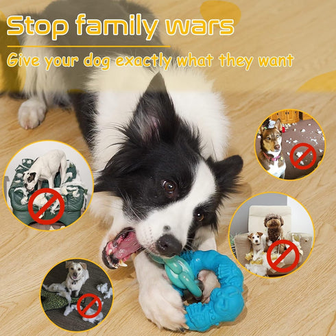 Rmolitty Dog Toys for Aggressive Chewers Large Medium Breed Dogs, Indestructible Interactive Tough Non-Toxic Natural Rubber & Nylon Tough Teething...