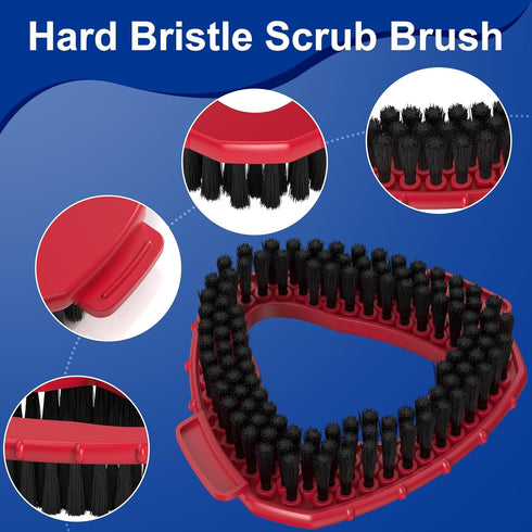 Spin Mop Replacement Head Scrub Brush for Ocedar EasyWring 1 Tank System, Triangle Scrubber Mop Head Shower Floor Scrubber Hard Bristle Cleaning B...