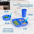 ECR4Kids My First Meal Pal Combo Set, Children's Tableware, Blue, 15-Piece...