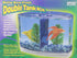 Penn-Plax Twin Betta Bow-Front Kit for Aquarium Blue, Green, Tank is 7.5" Across The Front, 6" Across The Back...