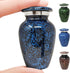 Small Blue Keepsake Cremation Urn for Human Ashes | Miniature Memorial Urns | Personal Cremation Keepsake | for Men or Women | Elegant Tribute for...