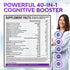 40-in-1 Brain Booster Supplements for Memory, Focus, Clarity, Energy, Performance | Natural Nootropic Brain Support Supplement with DMAE, Bacopa M...