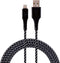 EcoSurvivor USB-A to Lightning Cable, 4 ft., Durable, Braided Cord, Tangle Free, Apple Certified, Compatible with iPhones, iPads, Macbooks, Black/...