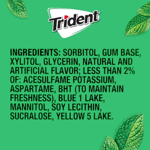Trident Unwrapped Gum, Spearmint 50-ct...