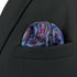 S&W SHLAX&WING Pocket Squares for Men Blue Colours Purple Fuchsia Floral...