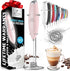 Zulay Kitchen Tornado Whisk Milk Frother Handheld - Coffee Frother Wand With Stand - Triple Whisk Hand Held Drink Mixer - Electric Stirrer Frothin...