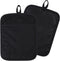 100% Cotton with Silicone Kitchen Everyday Basic Pot Holder Heat Resistant Coaster Potholder Oven Mitts with Pocket for Cooking and Baking Set of ...