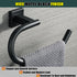 Alise Hand Towel Holder Towel Ring for Bathroom Lavatory Wall Mount,SUS304 Stainless Steel Towel Hanger Towel Rack,Matte Black GK8010-B...
