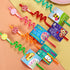 Candyland Party Supplies Drinking Plastic Straws Reusable 24 for Kids Sweet Candy Lollipop Birthday Party Favors with 2 Cleaning brush...