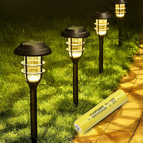 Rechargeable AAA NiCD Battery Triple A Batteries 1.2V 400mAh for Garden Lights Outdoor Solar Lights (12 Count (Pack of 1))...